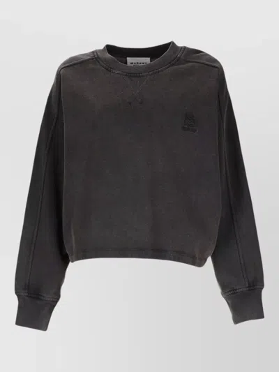 Isabel Marant Étoile Sunny Knit Sweatshirt Long Sleeves Crew Neck In Gray