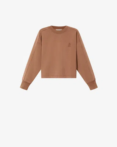 Isabel Marant Étoile Sunny Sweat Shirt In Camel