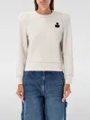 Isabel Marant Étoile Isabel Marant Etoile Milla Cotton Sweatshirt With Round Neck In Beige