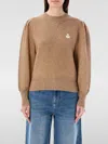 Isabel Marant Étoile Isabel Marant Etoile Kelaya Cotton-wool Blend Sweater In Brown