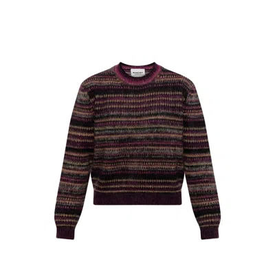 Isabel Marant Étoile Striped Sweater In Purple