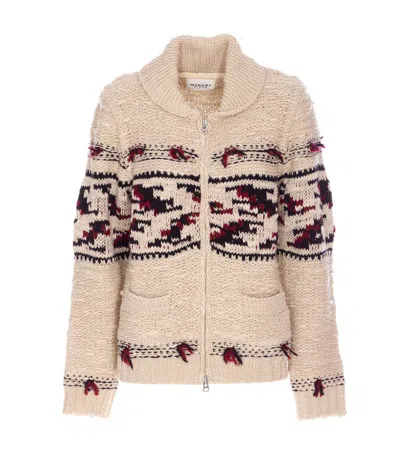 Isabel Marant Étoile Knitwear With Embroidered Patterned Design In Beige