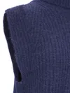 Isabel Marant Étoile Isabel Marant Etoile 'megan' Navy Alpaca Blend Vest In Blue