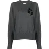 Isabel Marant Étoile Atlee Intarsia-knit Logo Jumper In Grey
