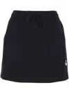 Isabel Marant Étoile Isabel Marant Etoile Women Midnight Blue Stretch Cotton Blend Amaline Mini Skirt In Navy