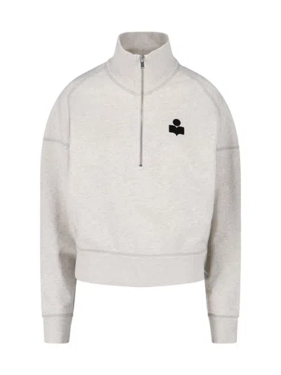 Isabel Marant Étoile Logo Sweatshirt In White