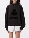 Isabel Marant Étoile Isabel Marant Etoile Moby Sweatshirt With Flocked Logo In Black
