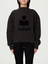 Isabel Marant Étoile Isabel Marant Etoile Moby Sweatshirt With Flocked Logo In Black