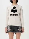 Isabel Marant Étoile Marant Etoile Moby Sweatshirt With Flocked Logo In Ecru