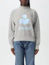 Isabel Marant Étoile Marant Etoile Moby Logo Cotton Sweatshirt In Gray
