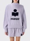 Isabel Marant Étoile Marant Etoile Women Moby Logo Cotton Sweatshirt In Purple