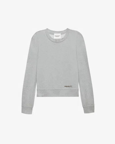 Isabel Marant Étoile Sweatshirt Prissa Mit Logo In Gray