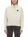 Isabel Marant Étoile Isabel Marant Etoile Melange Sand Cotton Blend Ross Sweatshirt In Beige