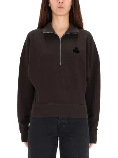 Isabel Marant Étoile Sweatshirt "ross" In Brown