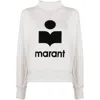 Isabel Marant Étoile Leather Sweatshirts In Gray