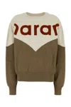 Isabel Marant Étoile Isabel Marant Etoile Two-tone Cotton Blend Houston Sweatshirt In Brown