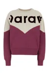 Isabel Marant Étoile Isabel Marant Etoile Two-tone Cotton Blend Houston Sweatshirt In White