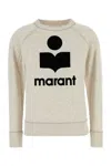 Isabel Marant Étoile Marant Etoile Moby Sweatshirt With Flocked Logo In Beige O Tan