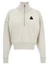 Isabel Marant Étoile Ross Zip Sweatshirt In Beige O Tan