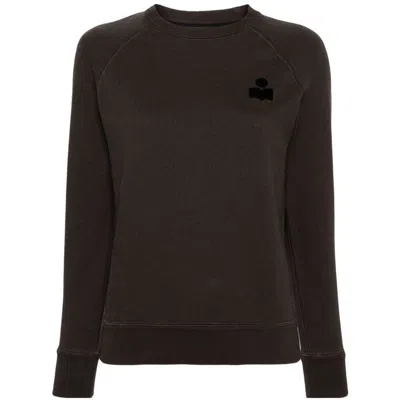 Isabel Marant Étoile Milla Logo-flocked Sweatshirt In Black