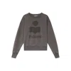 Isabel Marant Étoile Moby Logo Sweatshirt In Gray