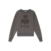 Isabel Marant Étoile Moby Logo Sweatshirt In Gray