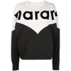 Isabel Marant Étoile Isabel Marant Etoile Women Two-tone Cotton Blend Houston Sweatshirt In Black