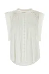 Isabel Marant Étoile Isabel Marant Etoile White Cotton Gresia Top In White