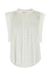 Isabel Marant Étoile Isabel Marant Etoile White Cotton Gresia Top In White