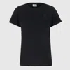 Isabel Marant Étoile Isabel Marant Etoile Aby Cotton T-shirt With Embroidered Logo In Black