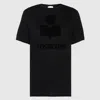 Isabel Marant Étoile Marant Etoile Zewel T Shirt With Flocked Logo In Black