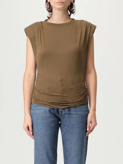 ISABEL MARANT ÉTOILE TOP ISABEL MARANT ETOILE WOMAN COLOR BROWN,H19489032