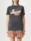 Isabel Marant Étoile Isabel Marant Etoile Slate Cotton Zoeline T-shit In Black