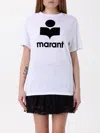 Isabel Marant Étoile Isabel Marant Etoile Zewel T Shirt With Flocked Logo In White