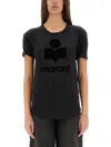 Isabel Marant Étoile Zewel T-shirt In Black