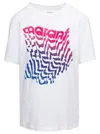 Isabel Marant Étoile White Crewneck T-shirt With Logo Print On The Chest In Cotton Woman