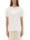 Isabel Marant Étoile Etoile Isabel Marant T-shirt Lino Logo Metal In White