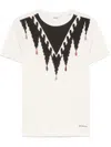 Isabel Marant Étoile Zewel T-shirt In Ecru E Nero