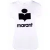 Isabel Marant Étoile Isabel Marant Etoile Zewel T Shirt With Flocked Logo In White