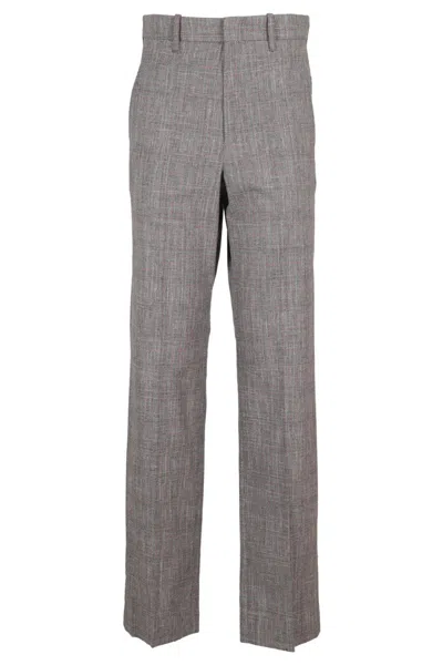 Isabel Marant Étoile Tailored Grey Pants With Central Zip Closure In Gray