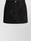 Isabel Marant Étoile Tailored Skirts With Pockets And Textured Finish In Black