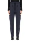 Isabel Marant Étoile Tailored Wool Blend Pants With Subtle Check Pattern