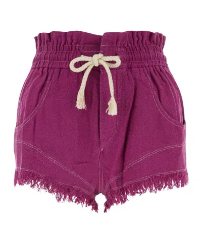 ISABEL MARANT ÉTOILE ISABEL MARANT ÉTOILE FRINGED DRAWSTRING SHORTS