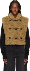 Isabel Marant Étoile Tan Alisa Vest In Camel