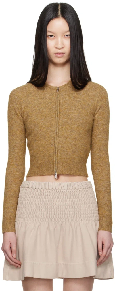 Isabel Marant Étoile Tan Oaka Cardigan In 10hy Honey