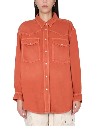 Isabel Marant Étoile Taniami Shirt In Orange