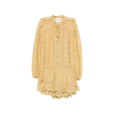 Isabel Marant Étoile Tassel Eyelet Blouse In Yellow