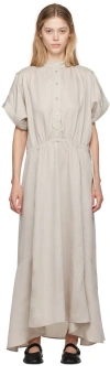 Isabel Marant Étoile Taupe Valencia Maxi Dress In 23ec Ecru