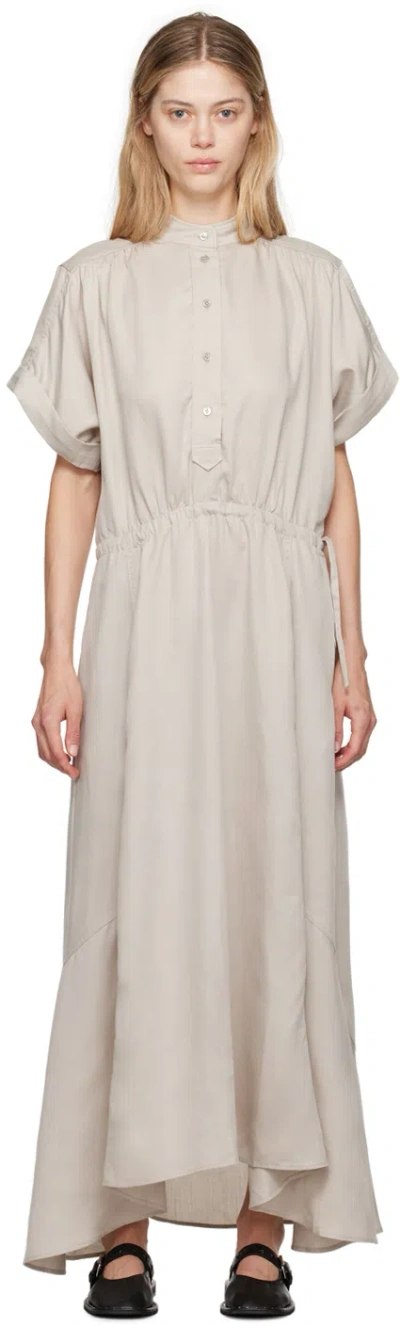 Isabel Marant Étoile Taupe Valencia Maxi Dress In 23ec Ecru