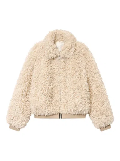 Isabel Marant Étoile Tayma Ribbed Jacket In Neutral